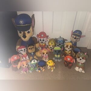Paw patrol stuffie plush lot